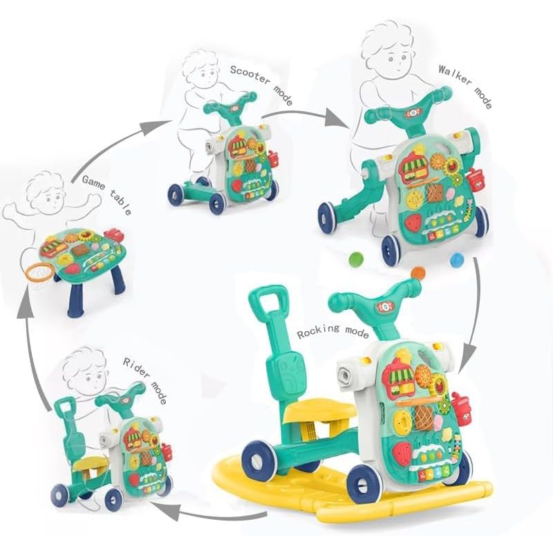 HUANGER 5 In 1 Multifunctional BabyWalker
