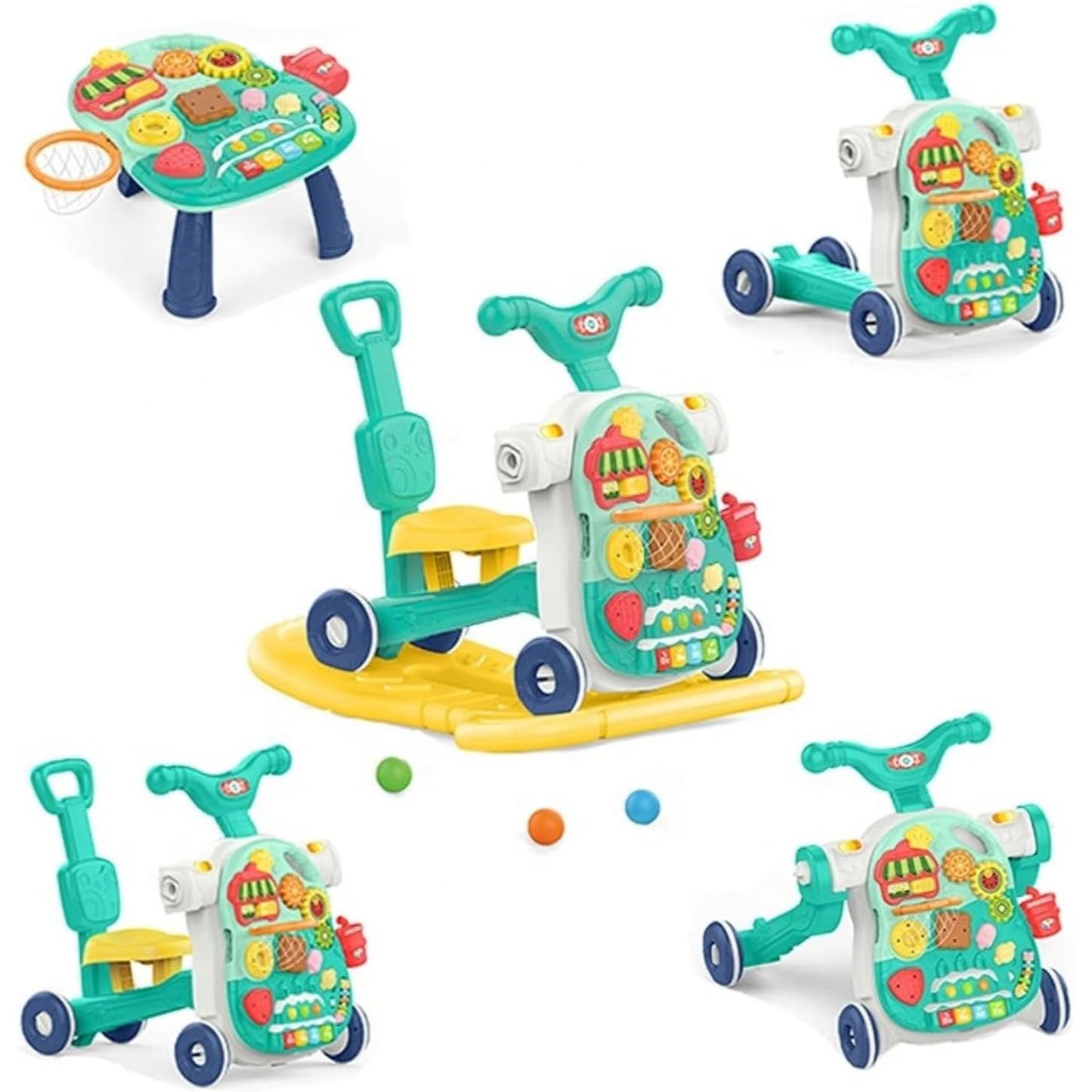 HUANGER 5 In 1 Multifunctional BabyWalker