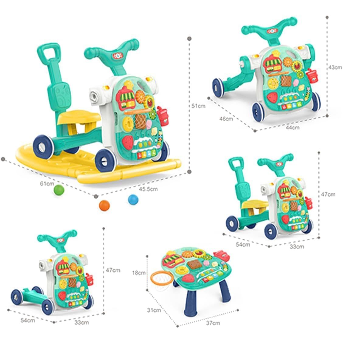 HUANGER 5 In 1 Multifunctional BabyWalker