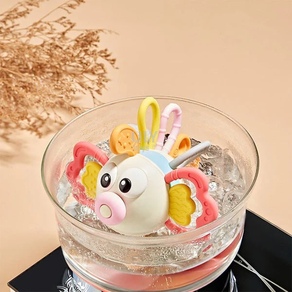 Lionfish Animal Silicone Teether & Sensory Rattle Toy