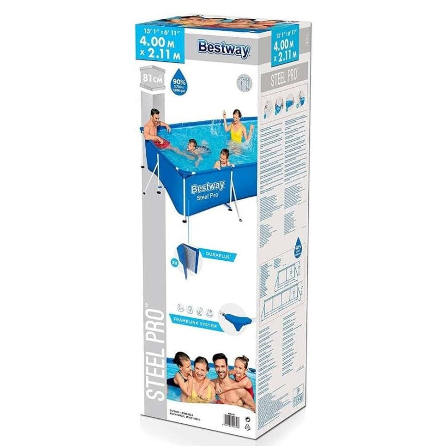 BESTWAY Steel Pro Detachable Children's Pool 13ft 1in x 6ft 11in x 2ft 8in