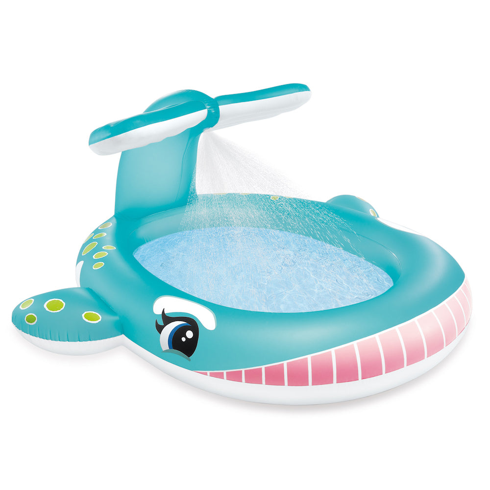 INTEX Whale Spray Pool For Babies 6ft 7in x 6ft 5in x 3ft (7in Depth)
