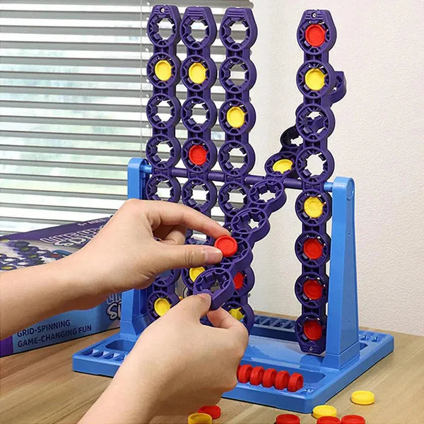 Connect 4 Dots | Line Up Spin 4 Board Game