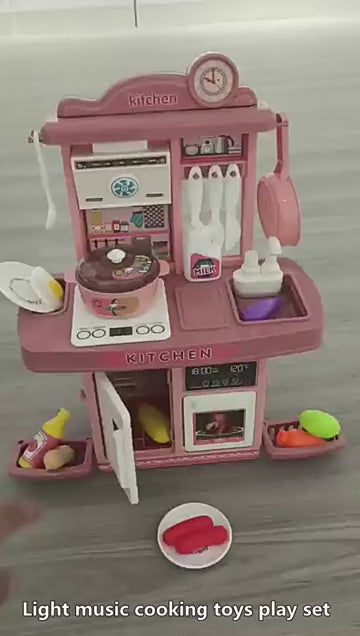 Realistic Taste Kitchen Set With 25+ Accessories | Sound System & Water Faucet