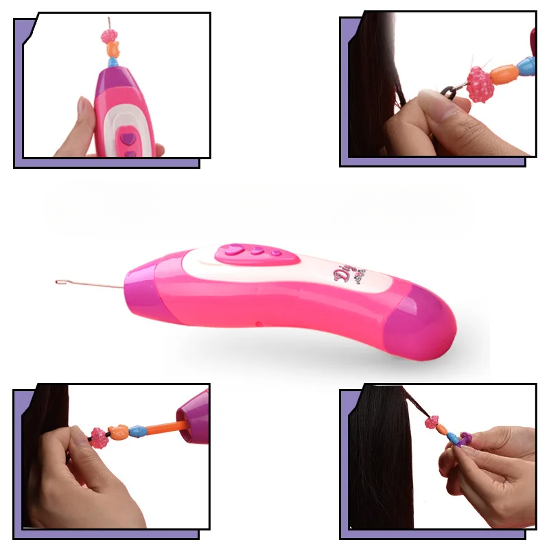 DIY Hair Beader | Fashion Hair Beader Toy For Kids