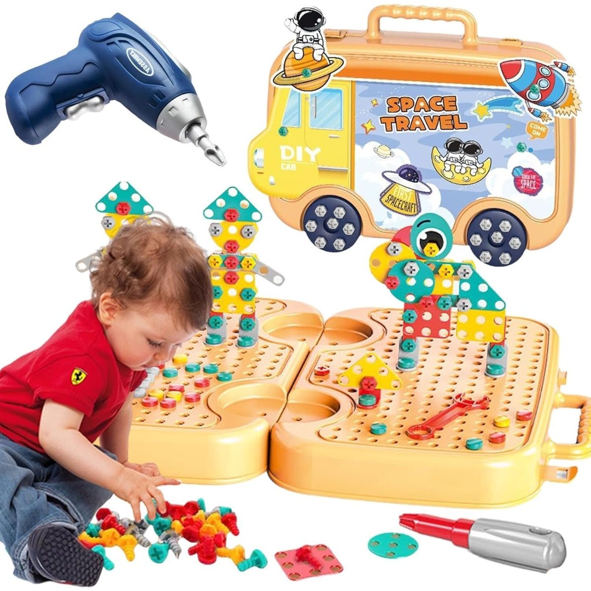 DIY 3D Screw Puzzle Box with Electric Drill