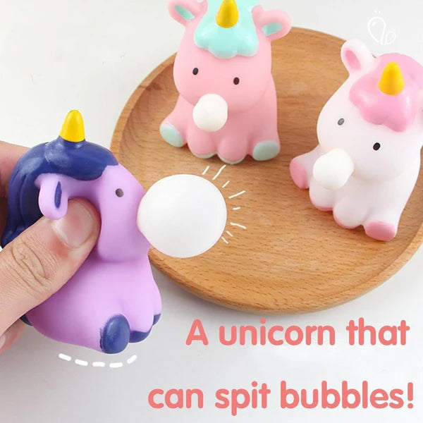 Cute Unicorn Squeeze Plushy Bubble for Kids