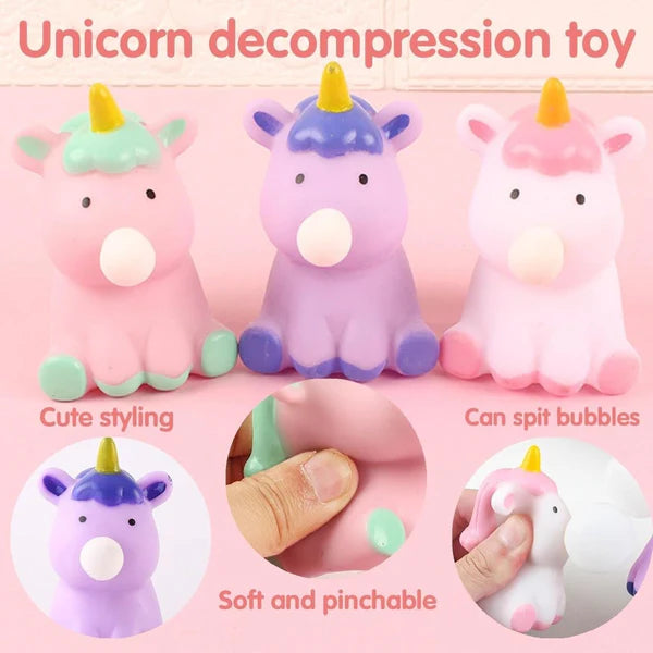 Cute Unicorn Squeeze Plushy Bubble for Kids