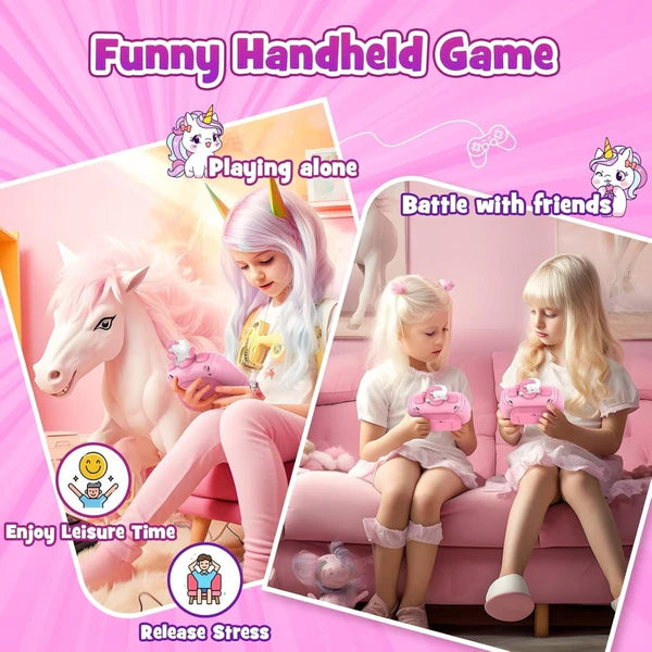 Fidget Game Toys | Unicorn Themed Pop It Gaming Console