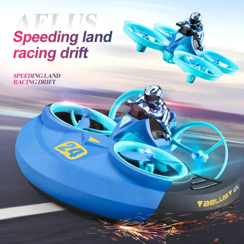 4DRC V24 3-in-1 Drone, Remote Control Car and Boat
