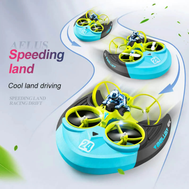 4DRC V24 3-in-1 Drone, Remote Control Car and Boat