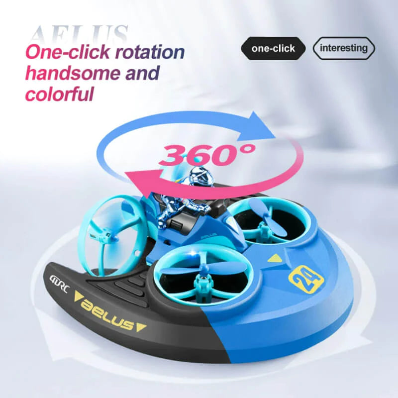 4DRC V24 3-in-1 Drone, Remote Control Car and Boat