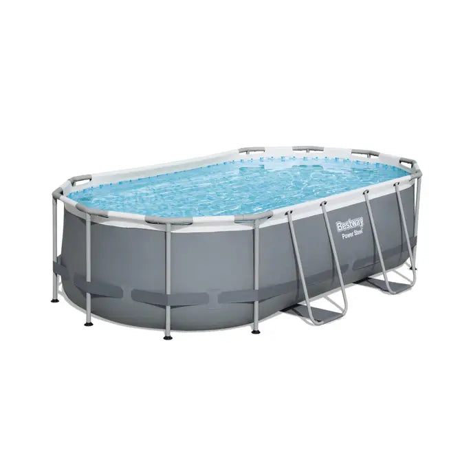 BESTWAY Oval Shaped Steel Pool 14ft x 8ft 2in x 3ft 3.5in