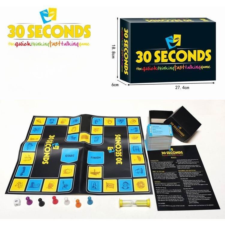 Global Star 30 Seconds Board Game | Fun Quiz Challenge | Cult-favorite 30 Seconds Board Game