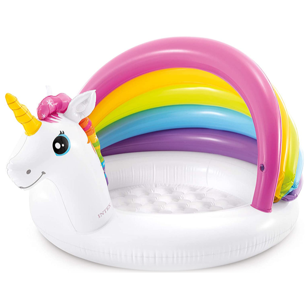 INTEX Unicorn Baby Pool 4ft 2in x 3ft 4in x 2ft 3in (5in Depth)