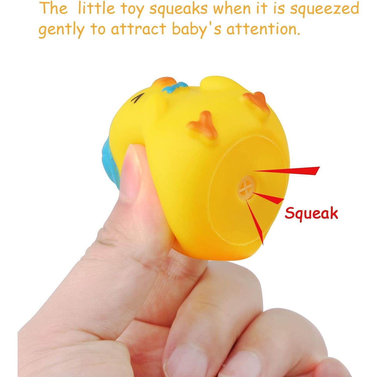 6 Pcs | Soft Rubber Baby Bath Toys Set | Water Floating Toy For Kids