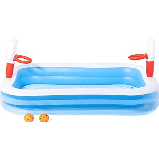 BESTWAY Basketball Play Above Ground Pool For Kids 8ft 3in x 5ft 6in x 3ft 6in
