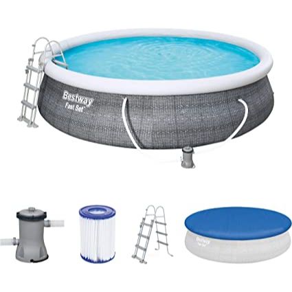 BESTWAY Round Ring Fast Set Swimming Pool 15ft x 2ft 9in