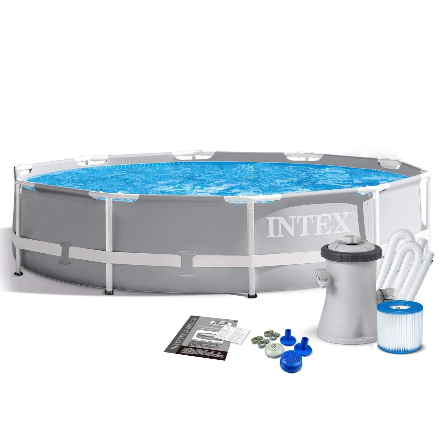 INTEX Prism Metal Frame Pool For Children 12ft x 2ft 6in