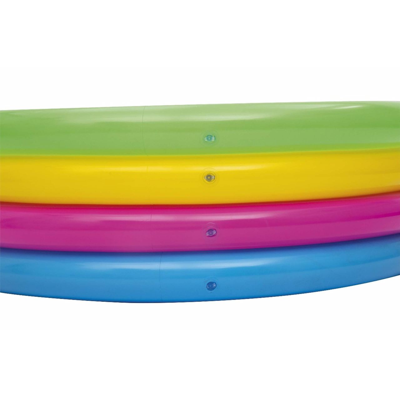 BESTWAY Multicolor 4-ring rainbow Swimming Pool for kids 5ft 1in x 1ft 5in