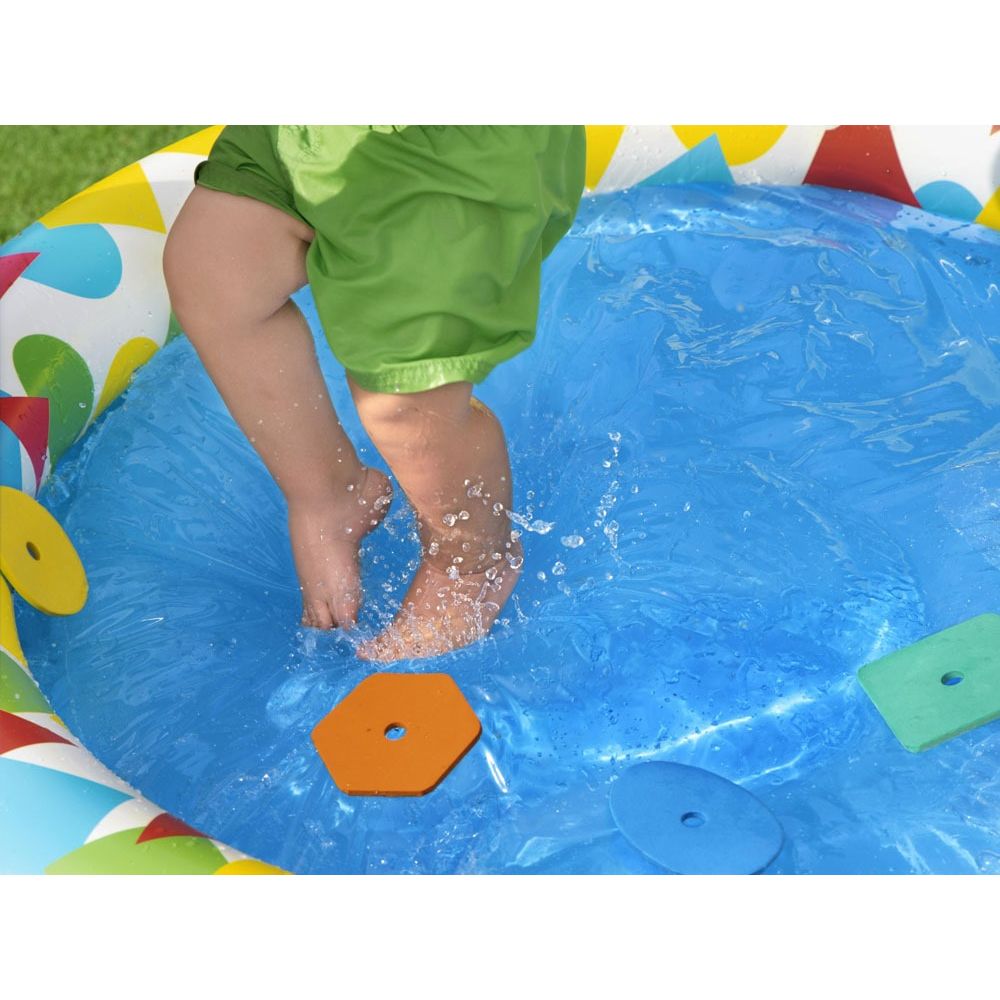 BESTWAY Learn and Splash Round Pool 3ft 11in x 3ft 10in x 1ft 6in (4in Depth)