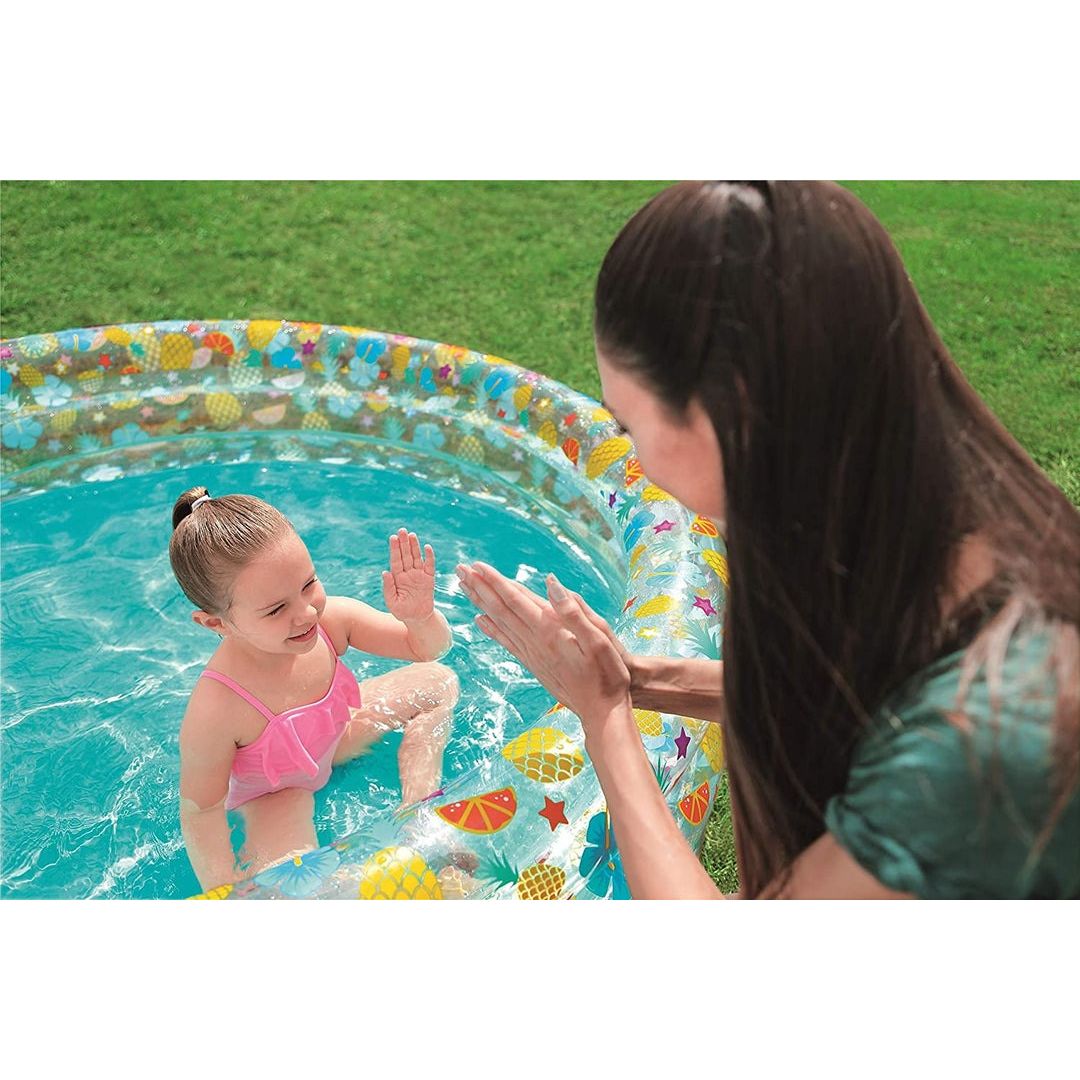 BESTWAY Transparent Ocean life pool for kids 4ft 11in x 1ft 9in