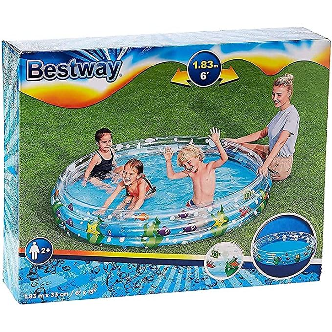 BESTWAY Deep Drive 3 Ring Pool for kids 6ft x 1ft 1in