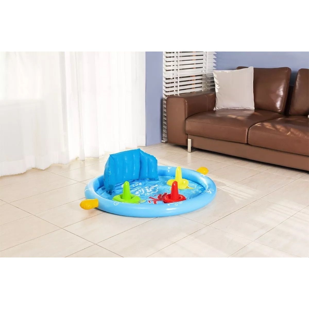 BESTWAY Pool With Roof Backrest And Sorter For Babies 3ft 9in x 2ft 11in x 2ft 6in (3in Depth)