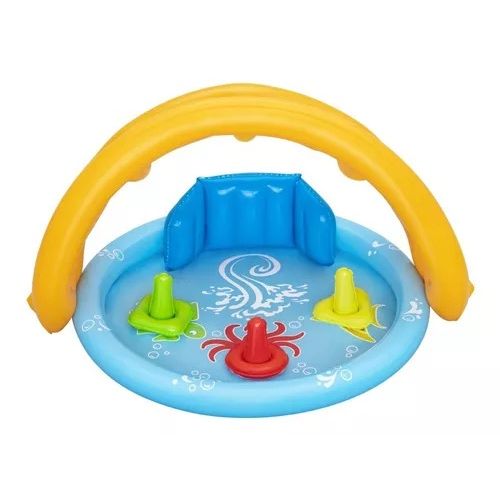 BESTWAY Pool With Roof Backrest And Sorter For Babies 3ft 9in x 2ft 11in x 2ft 6in (3in Depth)