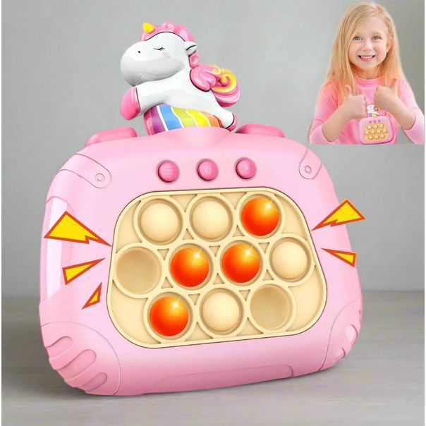 Fidget Game Toys | Unicorn Themed Pop It Gaming Console