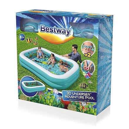 BESTWAY 3D Adventure Swimming Pool For Kids 8ft 7in x 5ft 9in x 1ft 8in