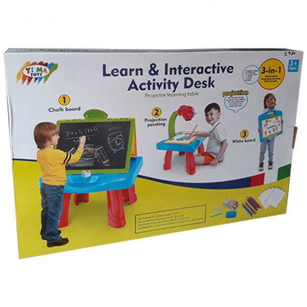 3 in 1 Learn & Interactive Activity Desk for Kids