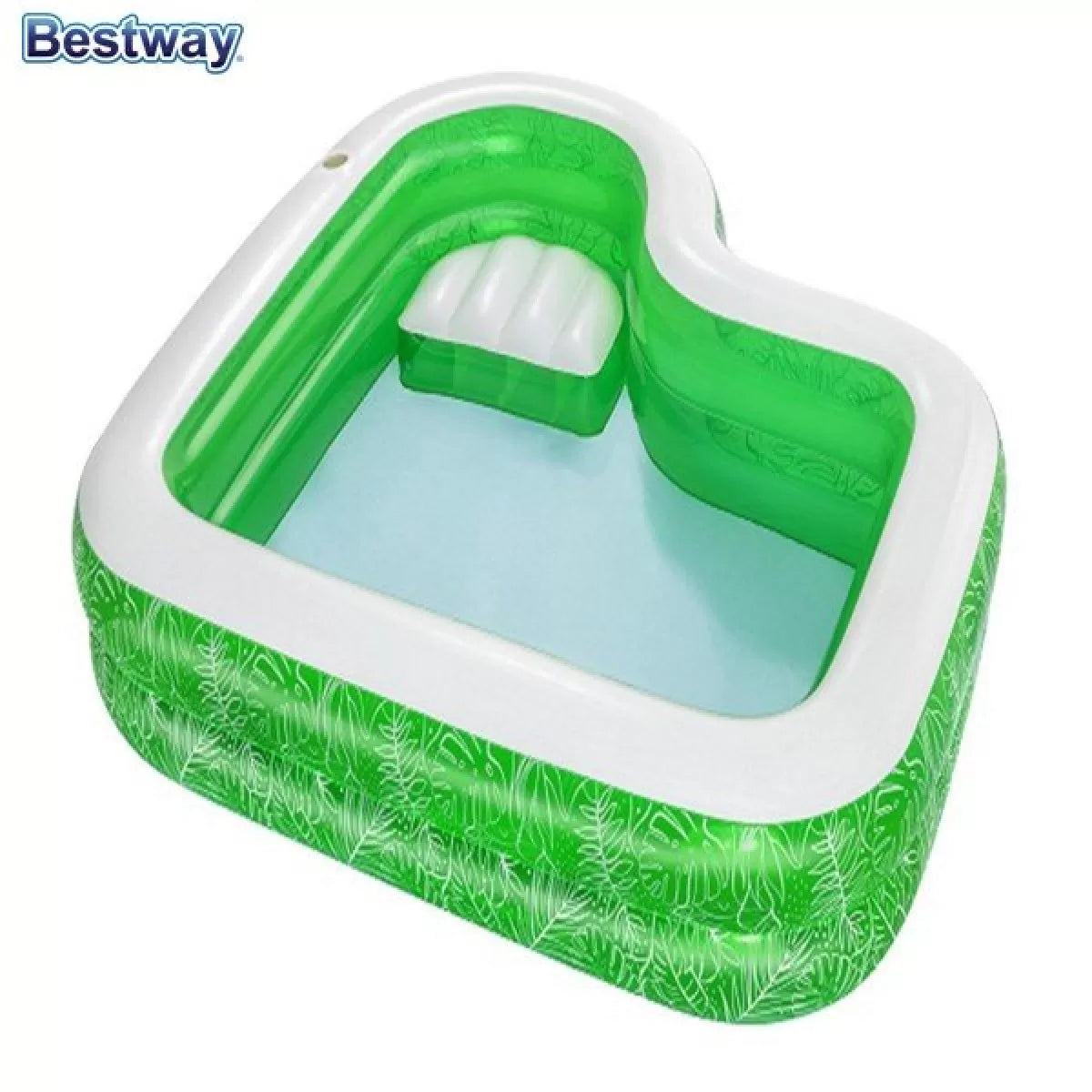BESTWAY Tropical Family Paradise Swimming Pool For Kids 7ft 7in x 7ft 7in x 1ft 8in