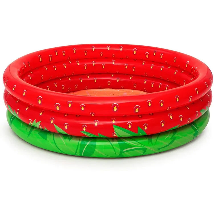 BESTWAY Sweet Strawberry Easy Setup Pool for kids 5ft 6in x 1ft 3in