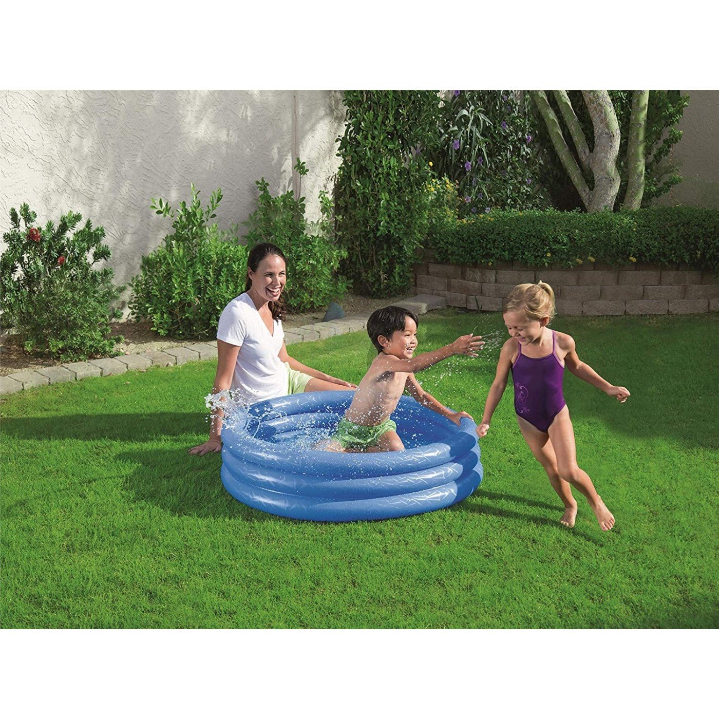 BESTWAY Three Ring Paddling Kiddie Play Pool 3ft 4in x 10in