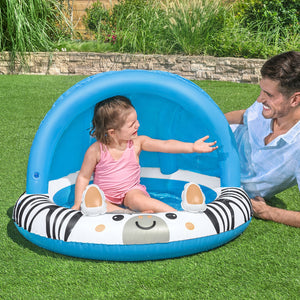 BESTWAY Sun Shaded Swimming Pool For Babies 3ft 2in x 2ft 2in (6 Inches Depth)