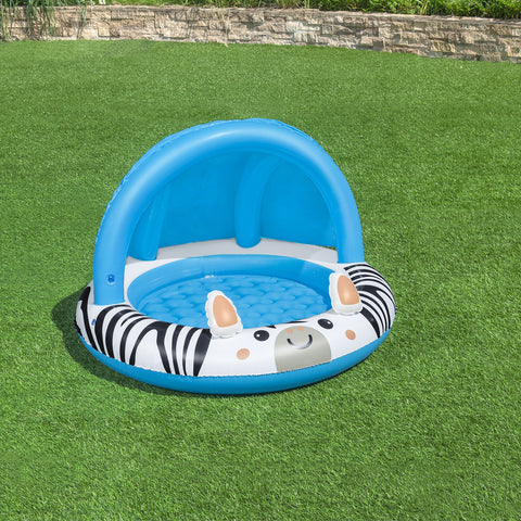 BESTWAY Sun Shaded Swimming Pool For Babies 3ft 2in x 2ft 2in (6 Inches Depth)