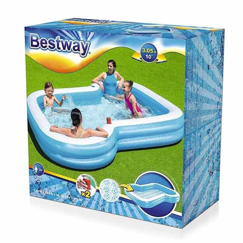 BESTWAY Sunsational Family Swimming Pool For Kids 10ft x 9ft x 1ft 6in