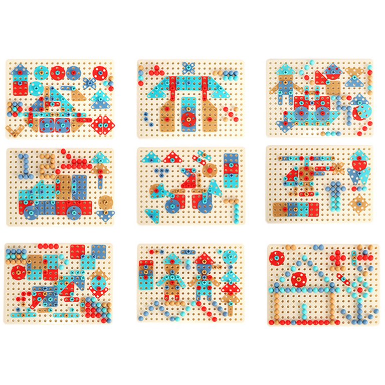 Creative Mosaic Blocks Table Set For Kids