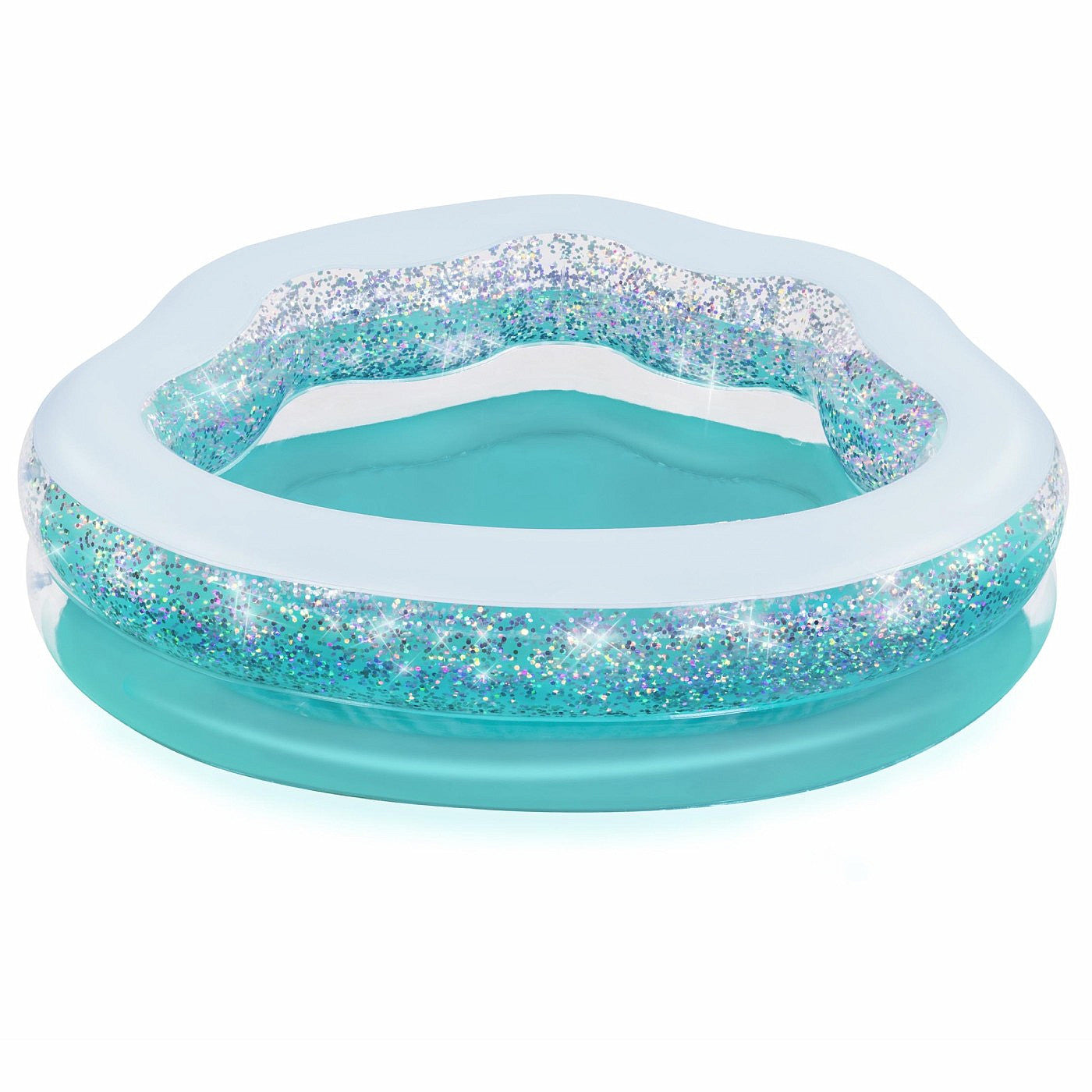BESTWAY Sparkle Shell Kiddie Pool 4ft 11in x 4ft 2in x 1ft 5in