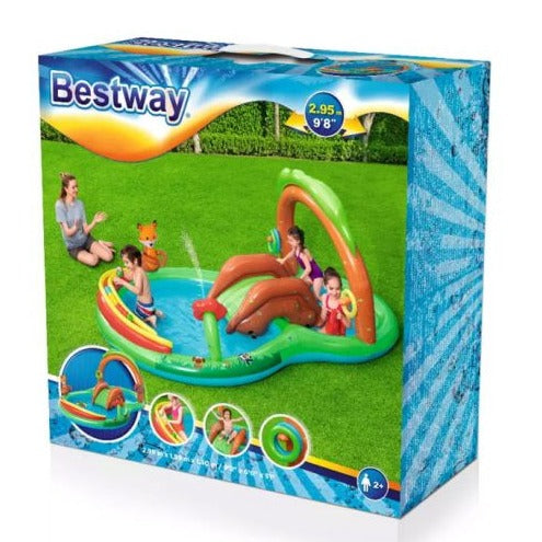 BESTWAY Friendly Wood Play Centre Pool For kiddies 9ft 8in x 6ft 6in x 4ft 3in (1ft Depth)