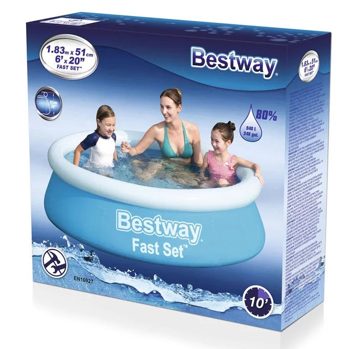 BESTWAY Expansion Pool Set For Kids 6ft x 1ft 8in