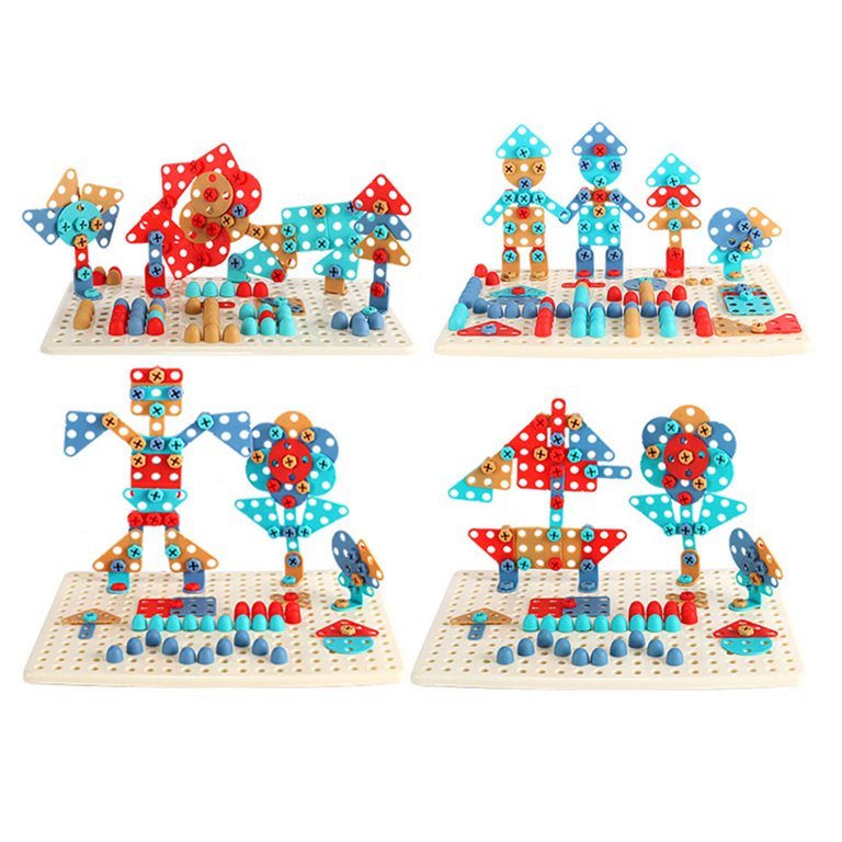 Creative Mosaic Blocks Table Set For Kids