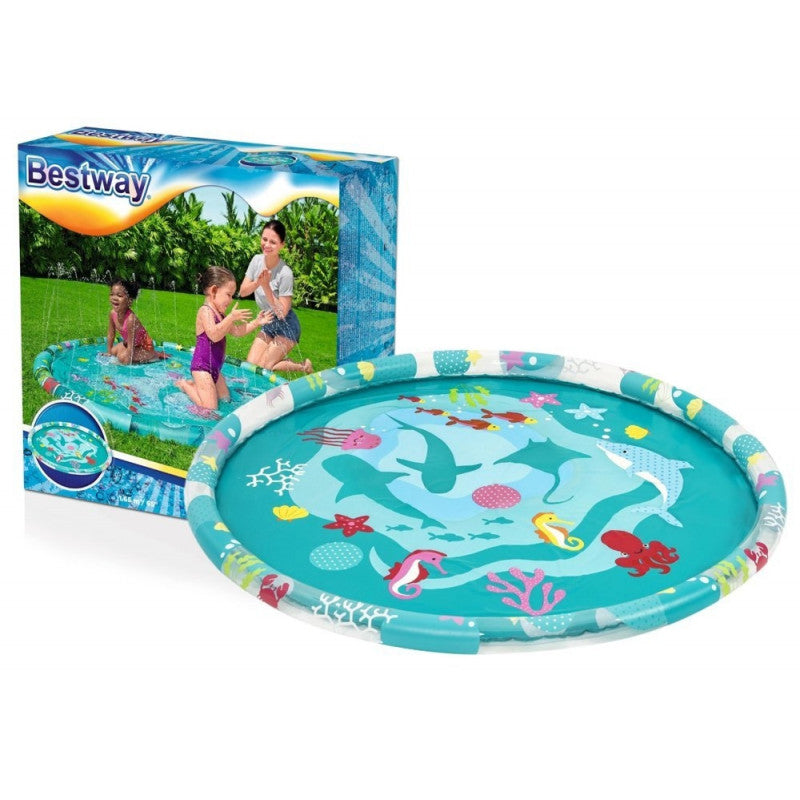 BESTWAY UnderWater Sprinkler Splash Pad Pool With a Fountain 5ft 5in