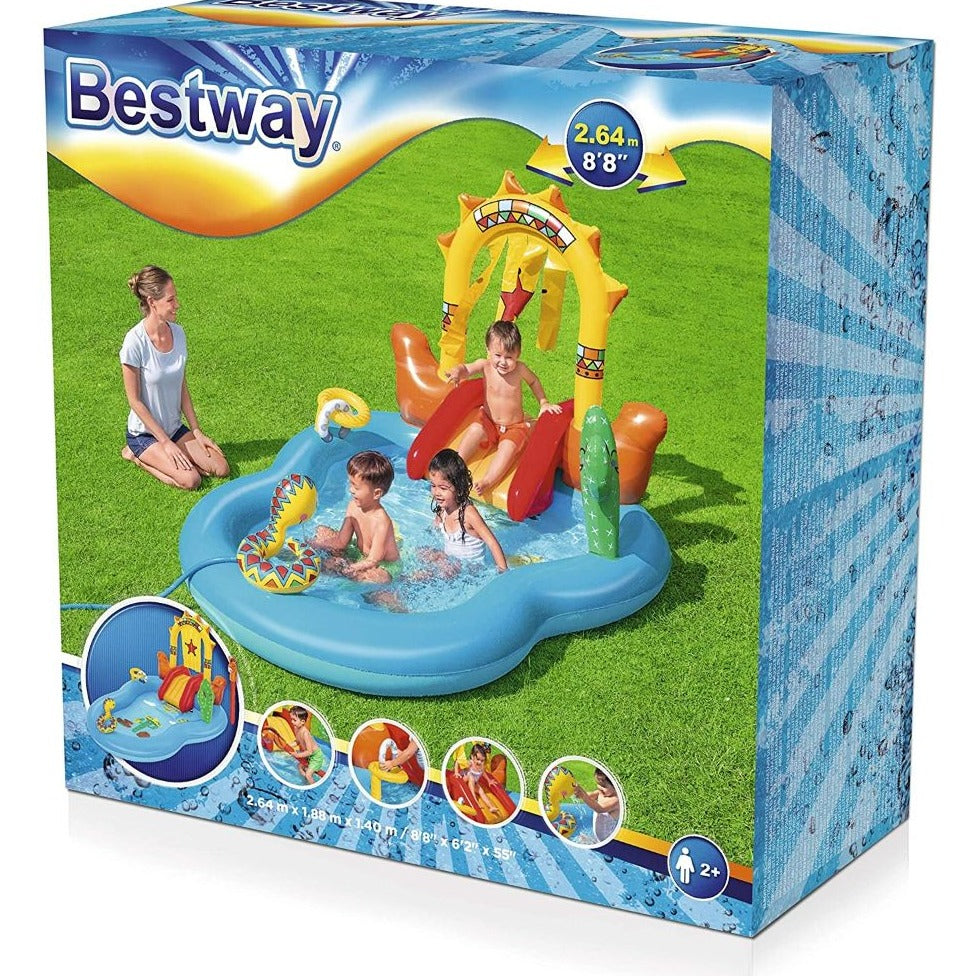BESTWAY Wild West Play Centre Pool 8ft 8in x 6ft 2in x 4ft 7in (1ft Depth)