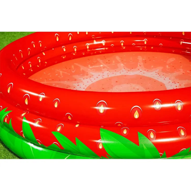 BESTWAY Sweet Strawberry Easy Setup Pool for kids 5ft 6in x 1ft 3in