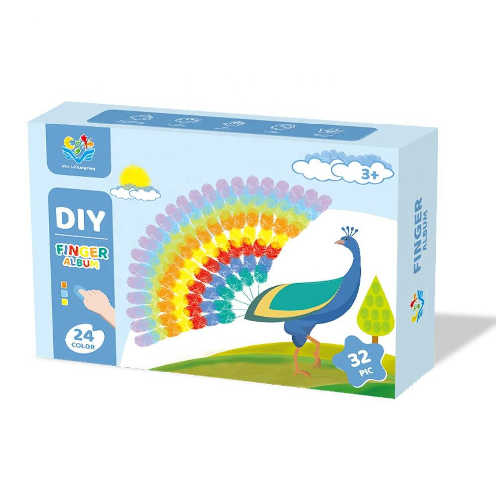 DIY Painting Kit with 16 Colors & 12 Stamp Pads