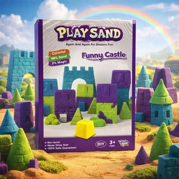 Funny Castle Magic Play Sand Set with Castle Molds