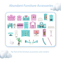 9 Rooms Princess Doll House | 3 Story DIY Play Set for Kids