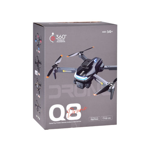 Mini Q8 Drone With Dual 8K & 4K Camera | 2.4GHz Control & Complete Accessories Kit